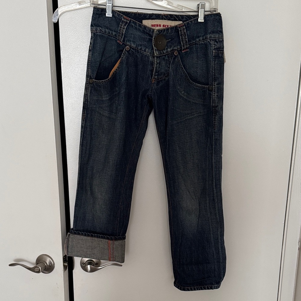 Miss Sixty Indigo Cropped Ankle Jeans